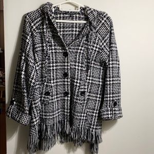 For Cynthia Hooded Swing Style Coat